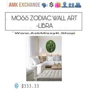 LIBRA♎️MOSS ZODIAC WALL ART Is On Sale NOW At Www.AMKExchange.Org 🗣💲🛍👤👥🫂